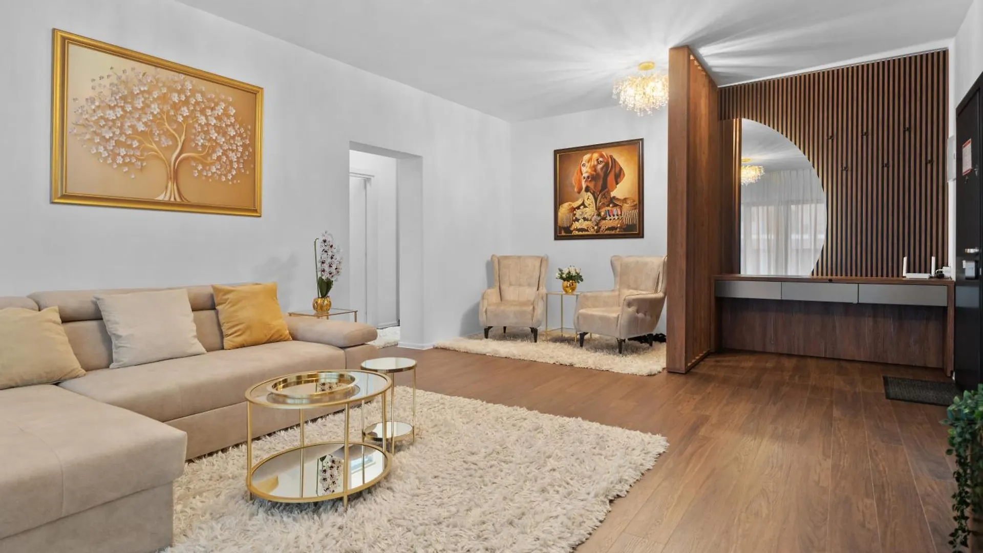 Stylish Gold Accents Apartamento Bucareste Roménia